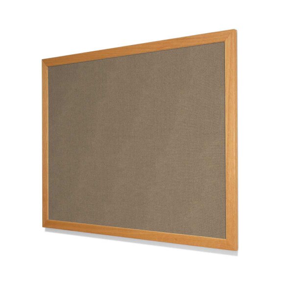 Guilford of Maine FR701 Earth Cork Board with Red Oak Frame